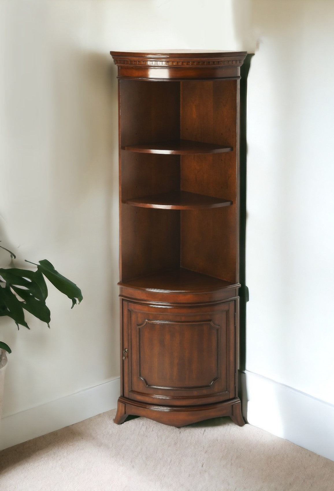 Traditional Cherry Corner Cabinet