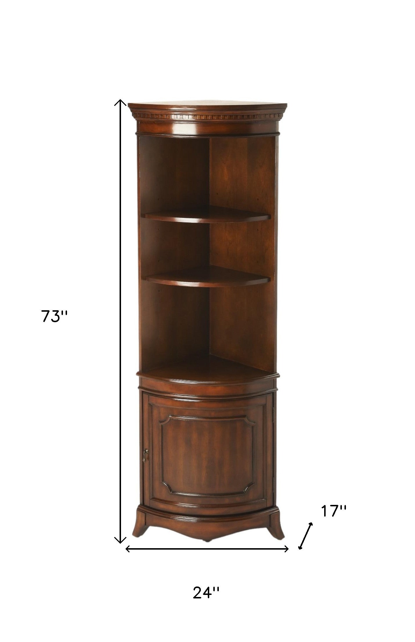 Traditional Cherry Corner Cabinet