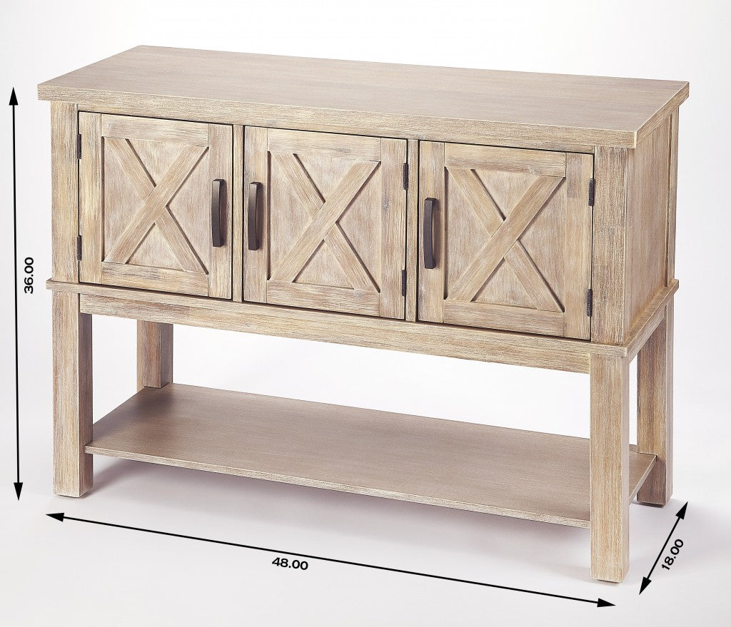 Rustic Natural Urban Gray Buffet Cabinet