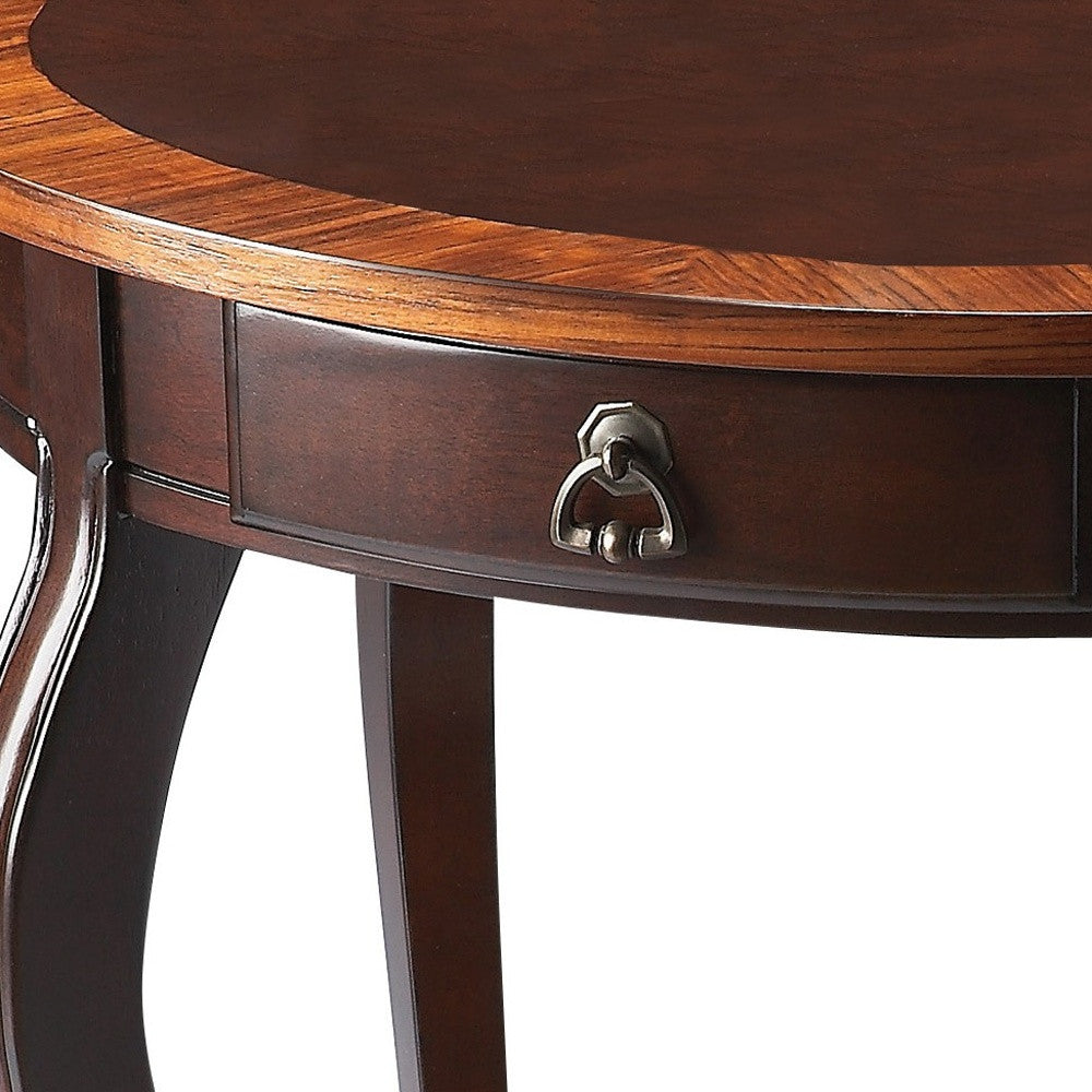 Cherry Nouveau Oval Accent Table