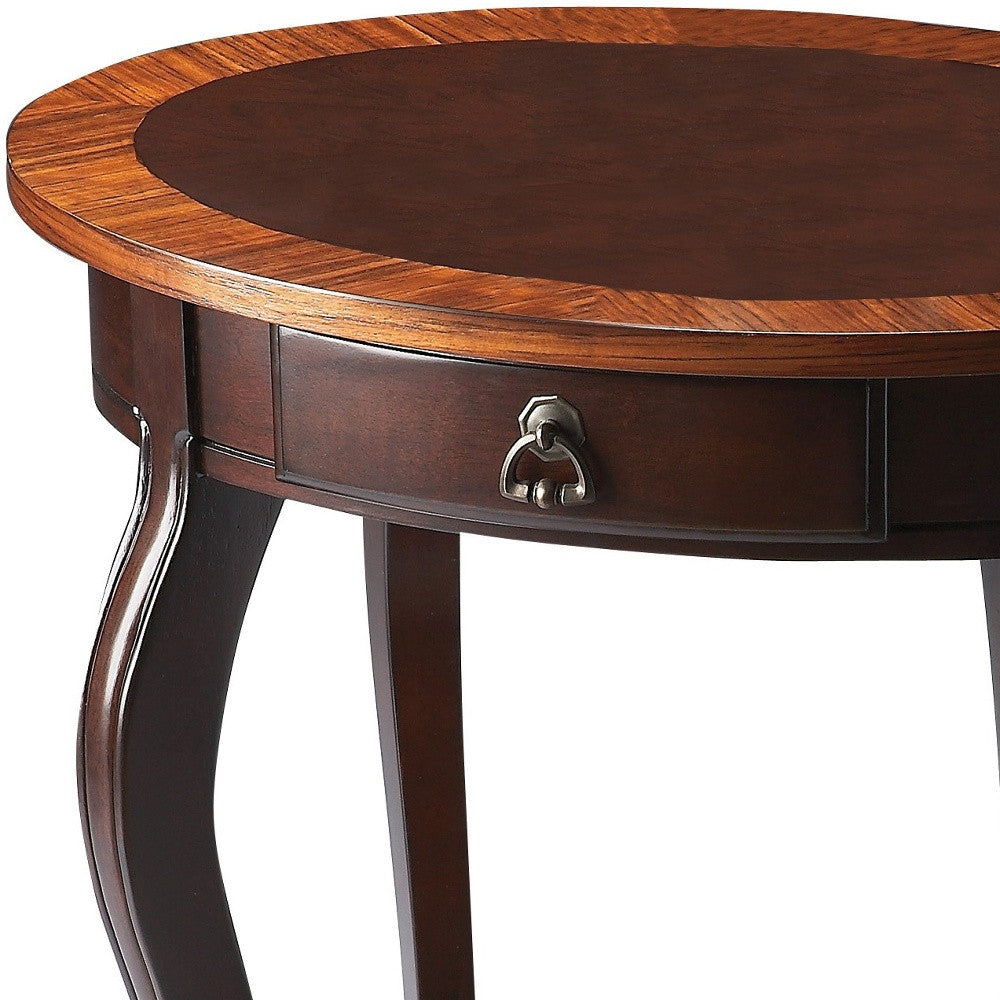 Cherry Nouveau Oval Accent Table