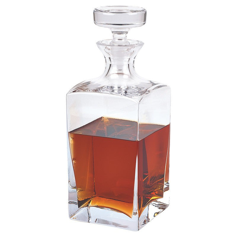 European Mouth Blown Lead Free Crystal Liquor Decanter