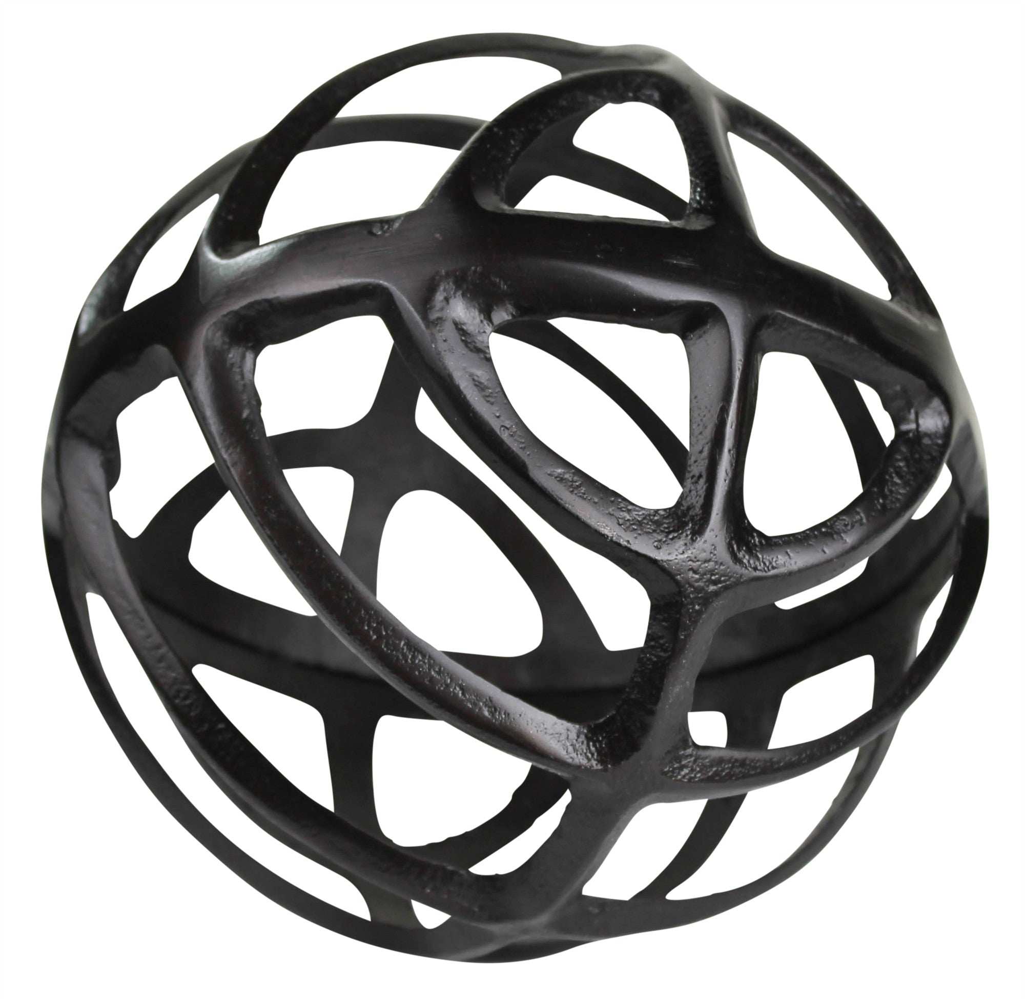 Black Metal Geometric Sphere