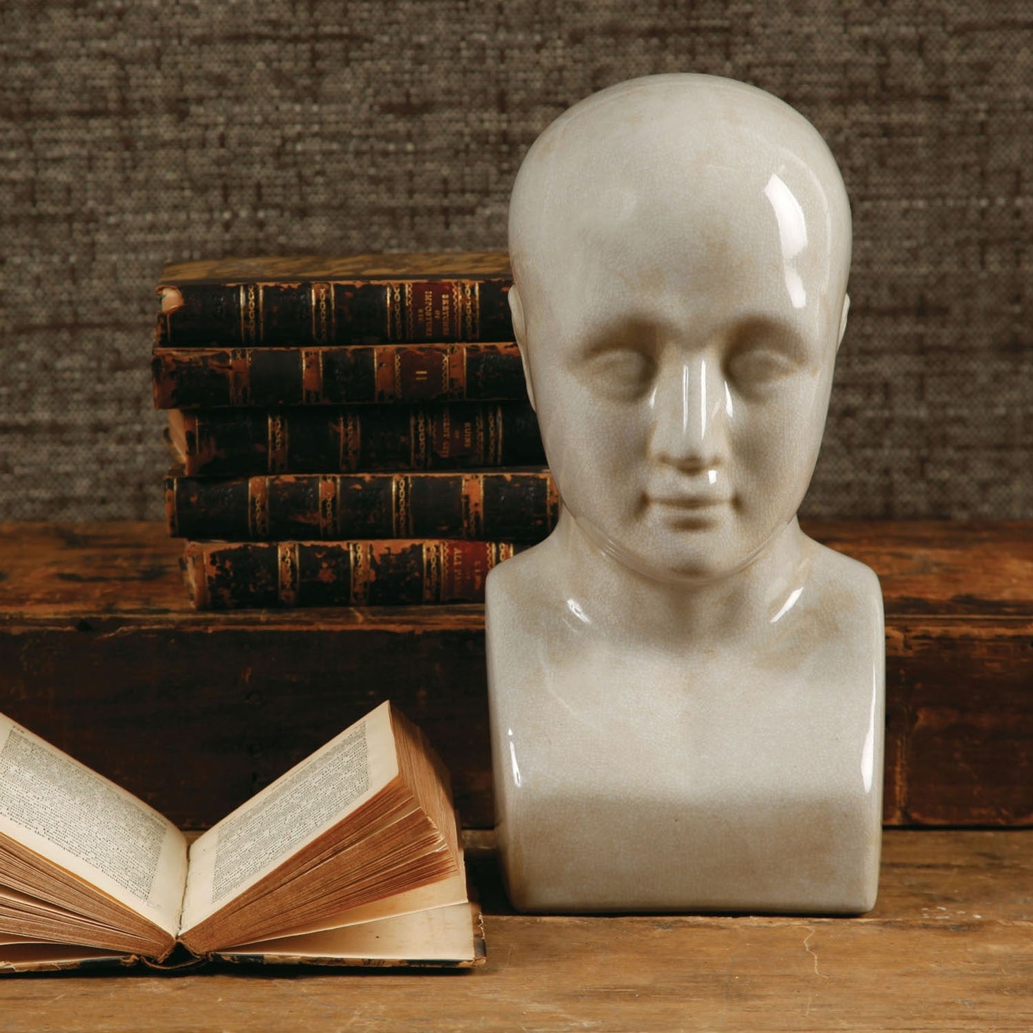 Jumbo White Ceramic Bust Sculpture