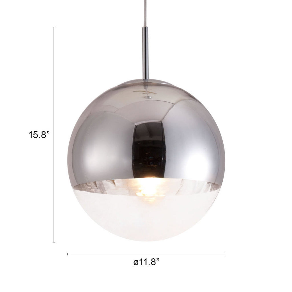 Silver Lantern Metal Dimmable Ceiling Light