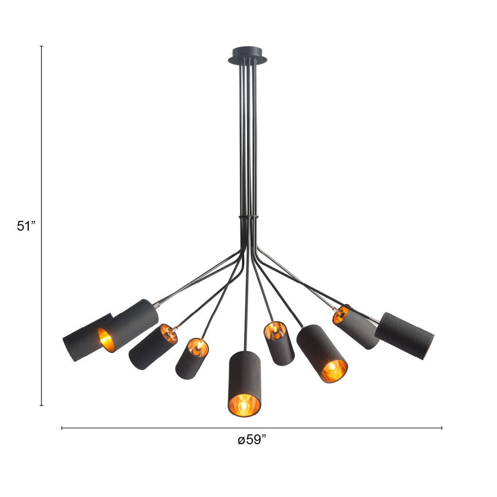 Explosion Ceiling Lamp Black