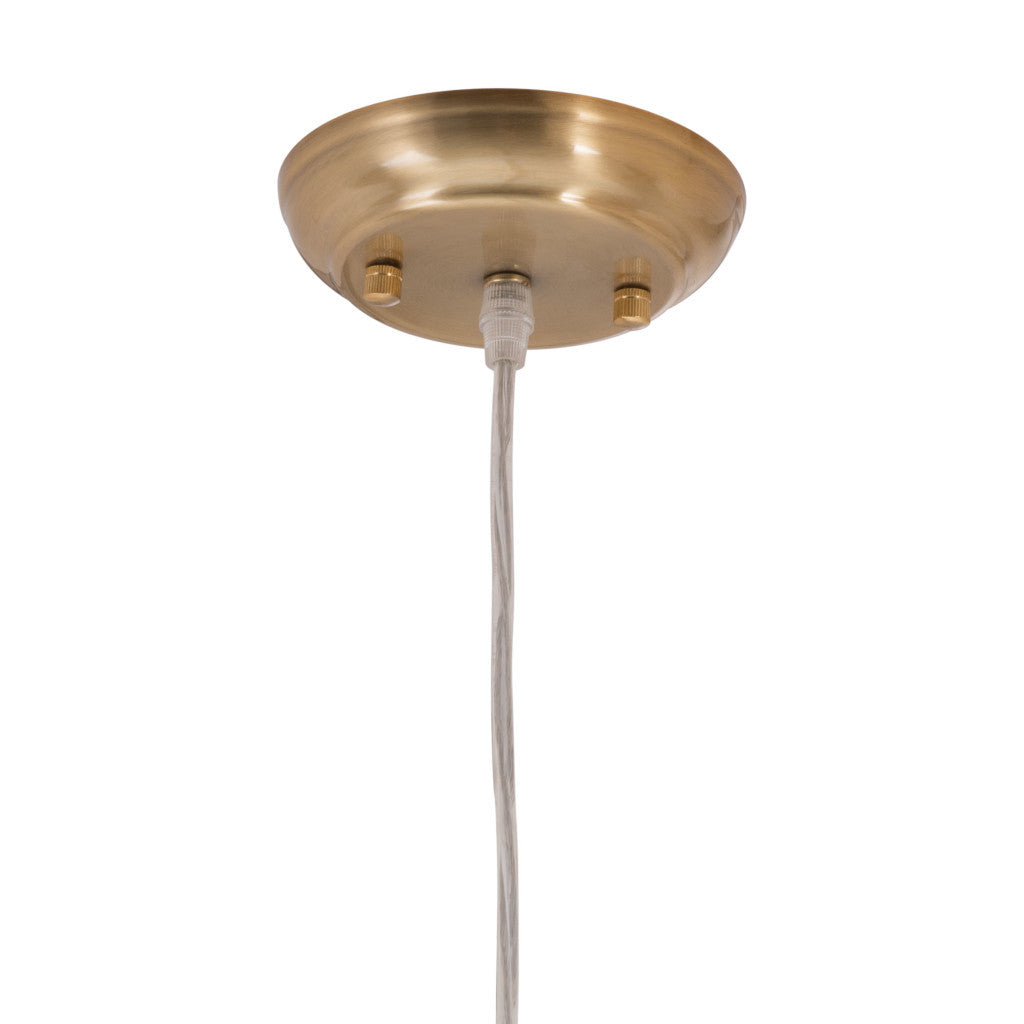 Gold Lantern Plastic Dimmable Ceiling Light With Clear Shades