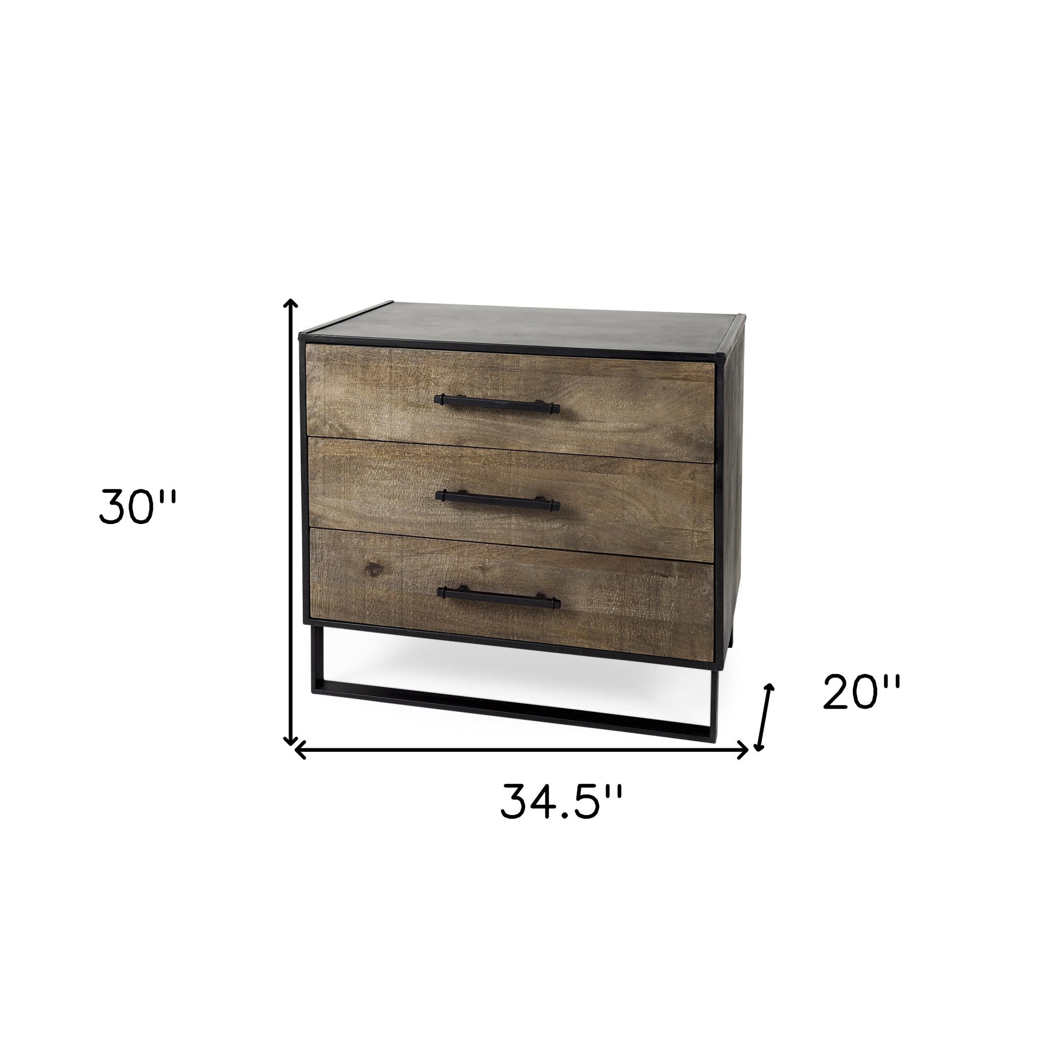 Modern Rustic Light Brown Wooden Cabinet