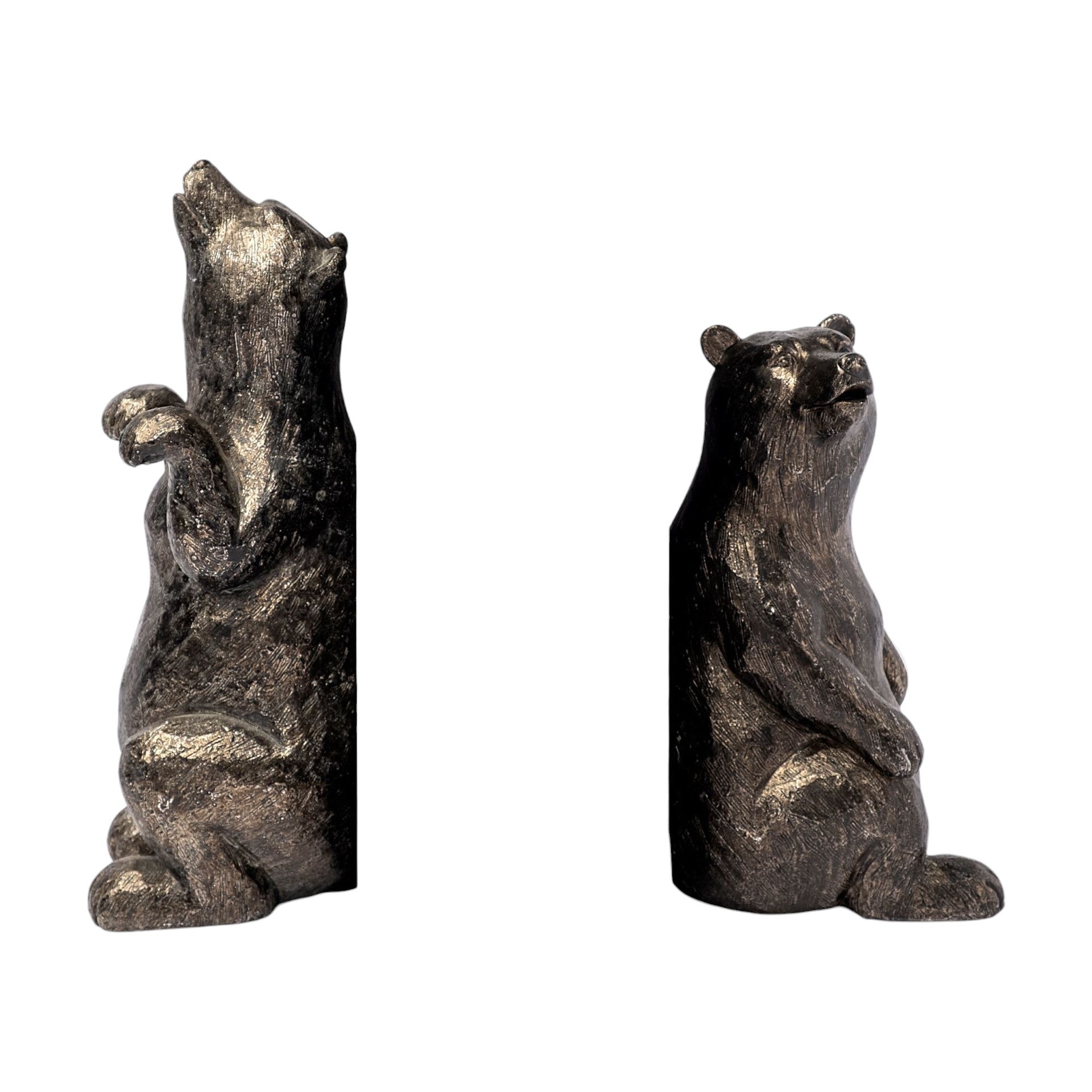 Metallic Tone Grizzly Bear Bookends