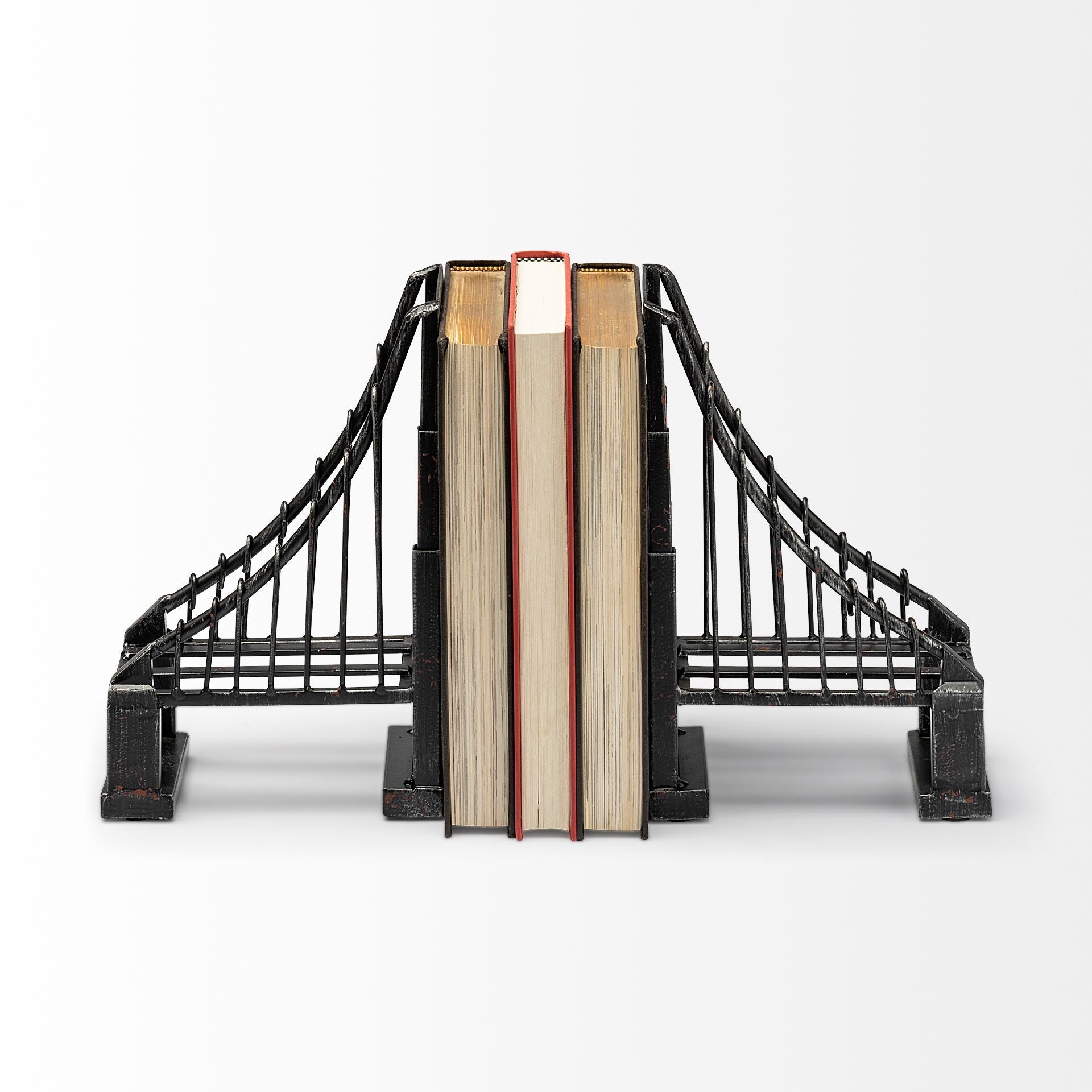 Vintage Look Suspension Bridge Bookends