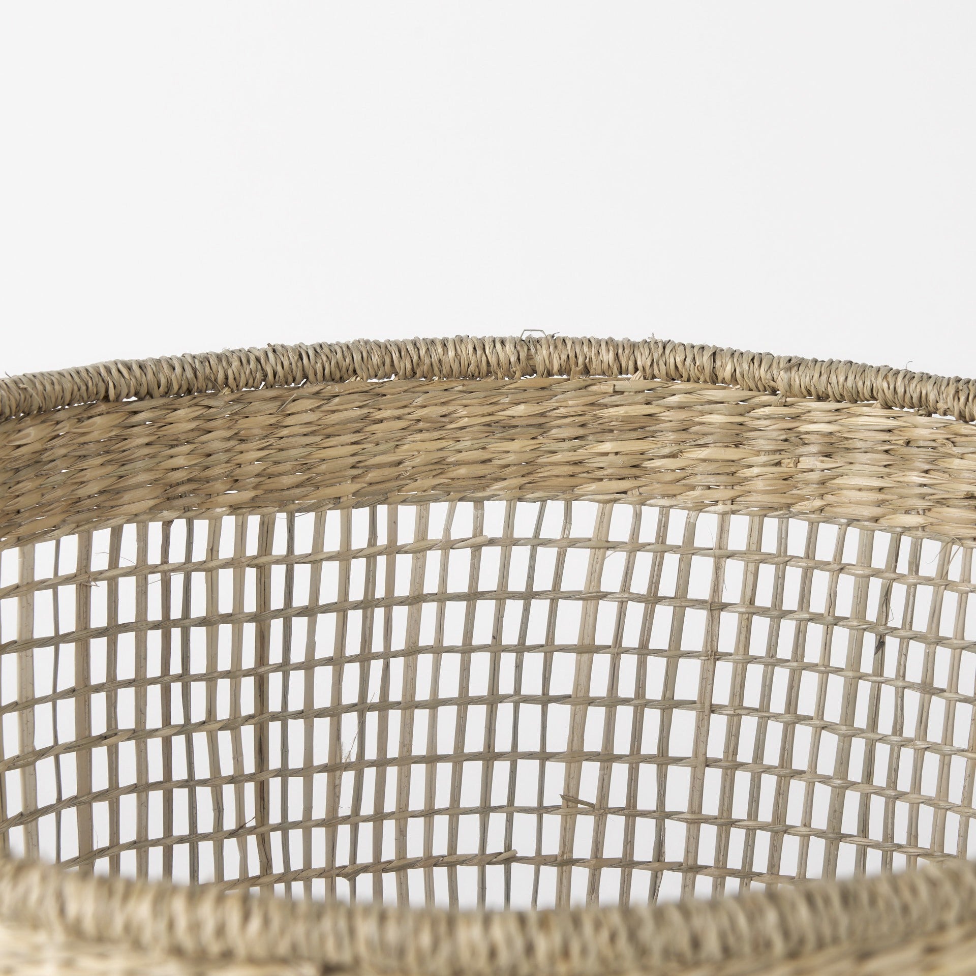 Set of Three 20" Natural Wicker Basket