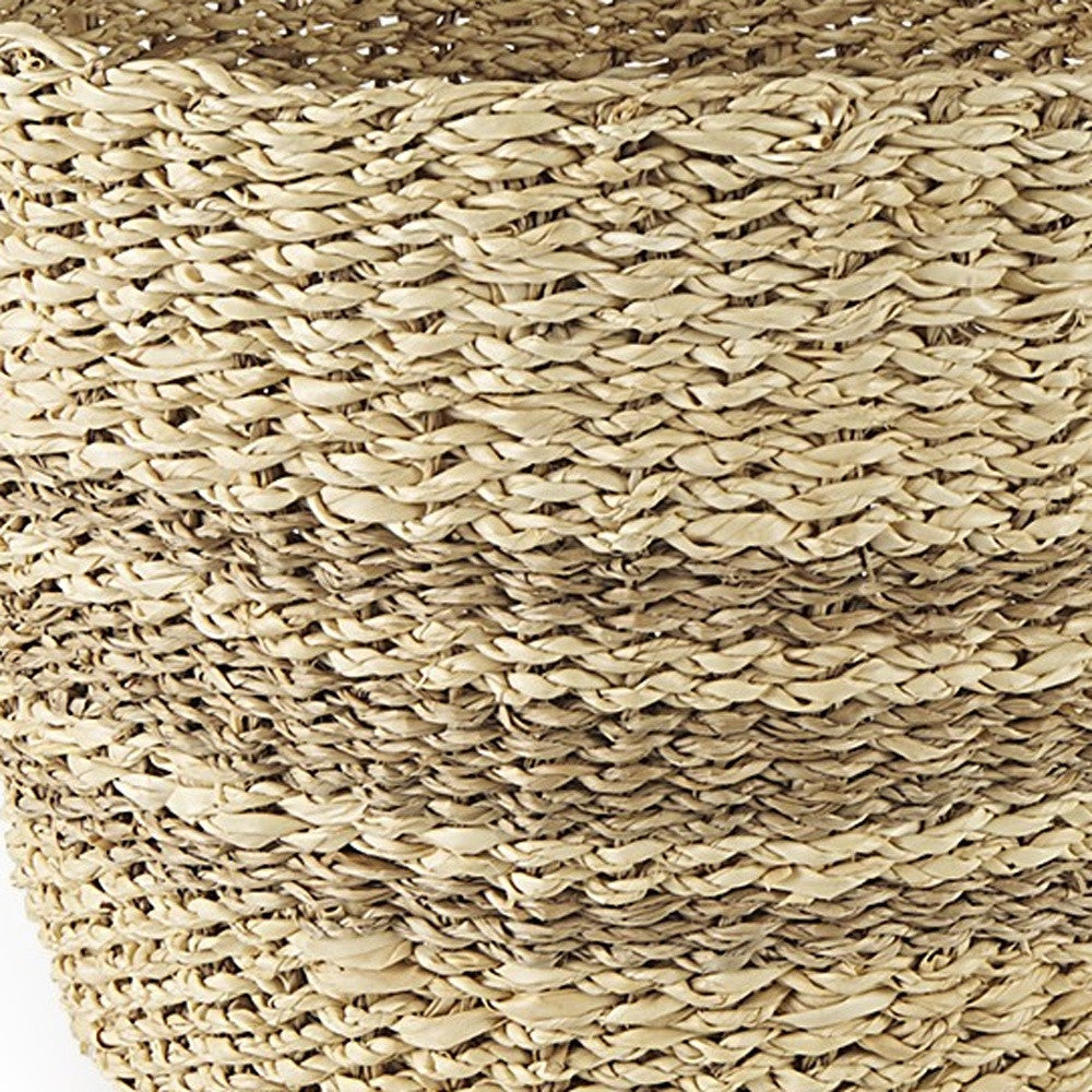 Set Of Two Detailed Wicker Storage Baskets