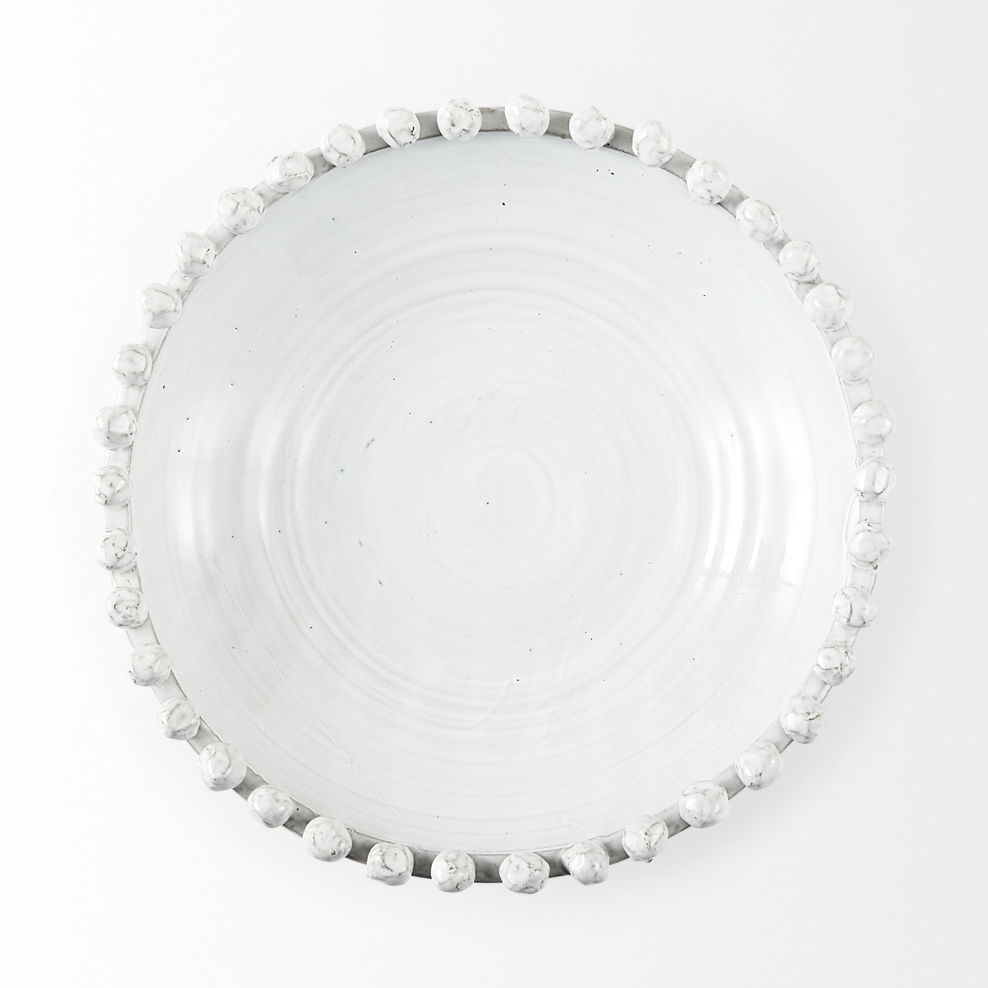 Off White Ceramic Centerpiece Bowl