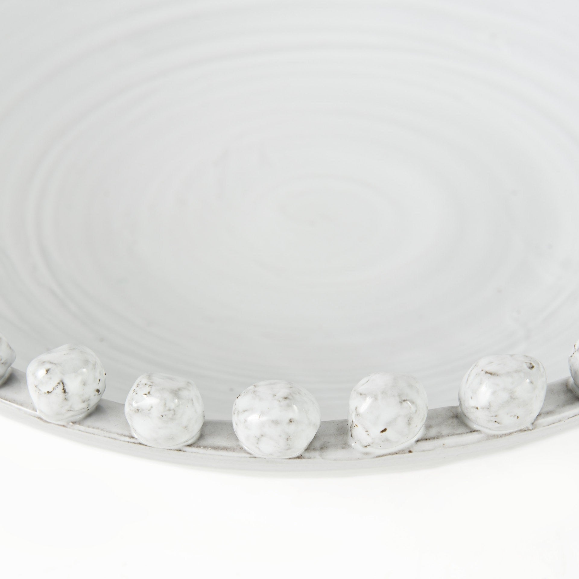 Off White Ceramic Centerpiece Bowl