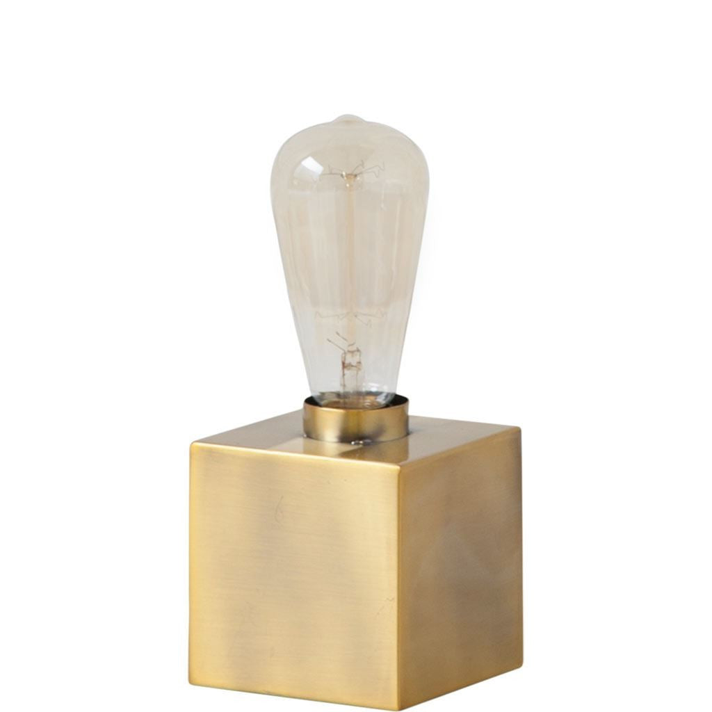 5" Gold Lamp Base LED With Clear Shade