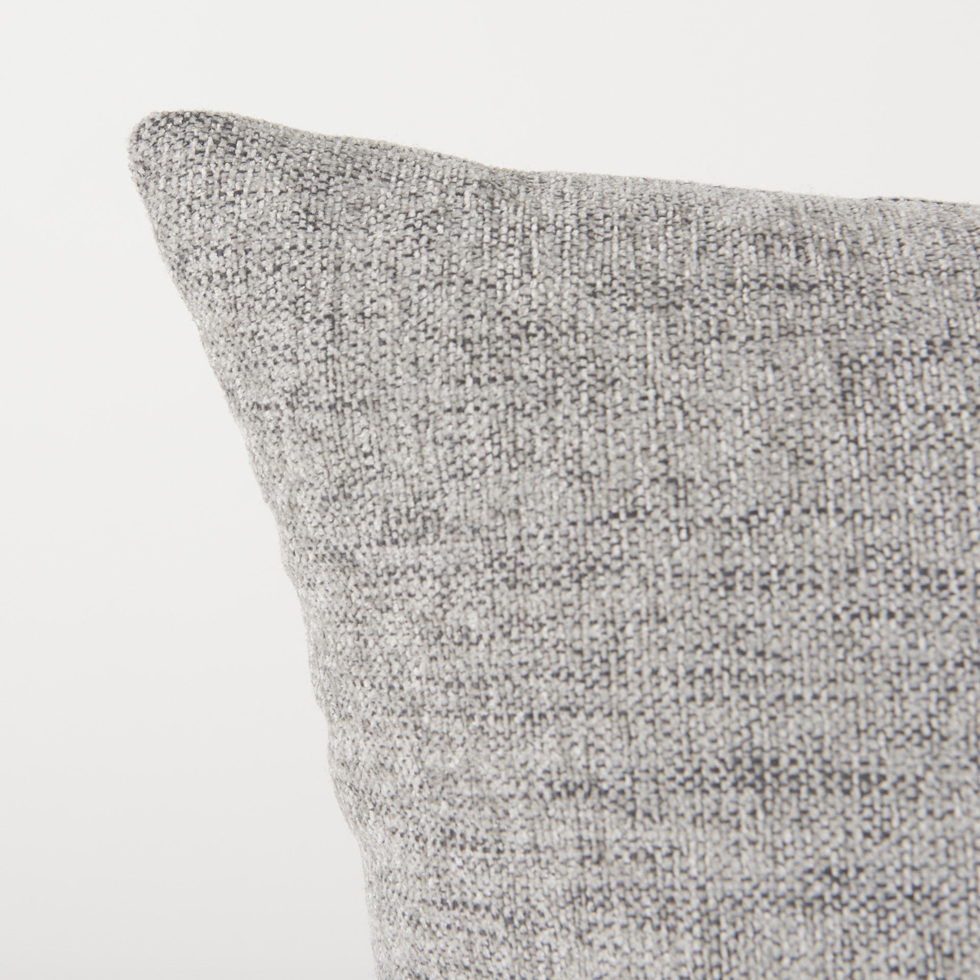 Stone Gray Basket Weave Accentthrow Pillow