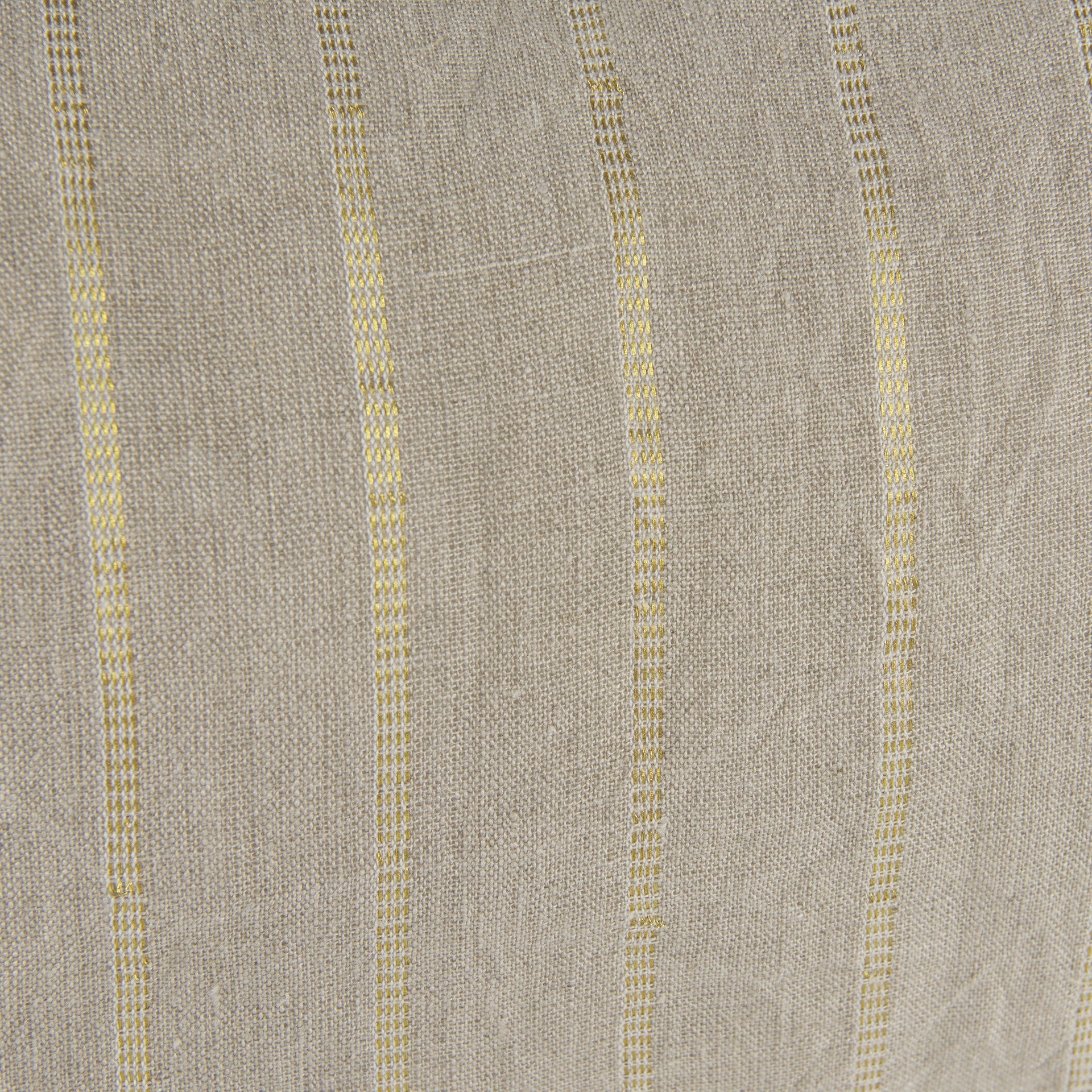 Beige And Gold Striped Lumbar Pillow Cover