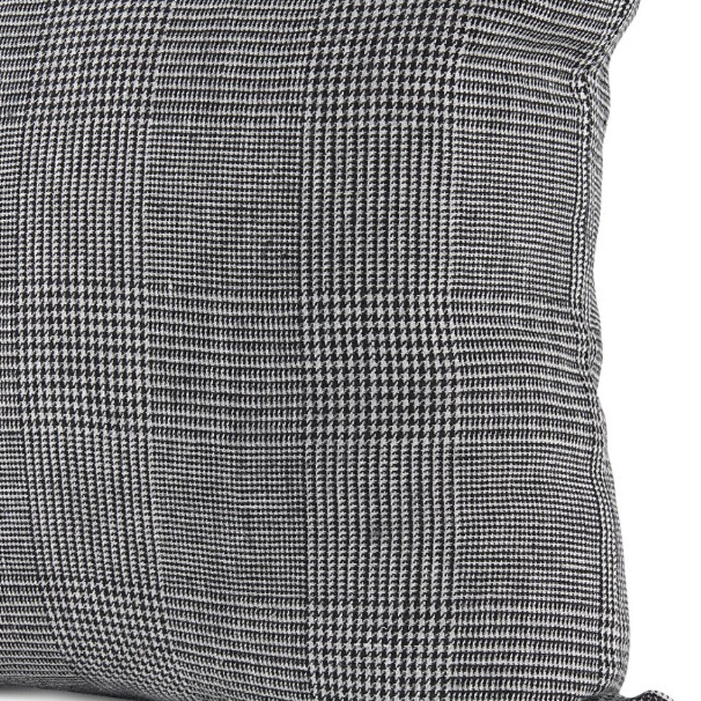 White And Black Pattern Throw Pillow Cover