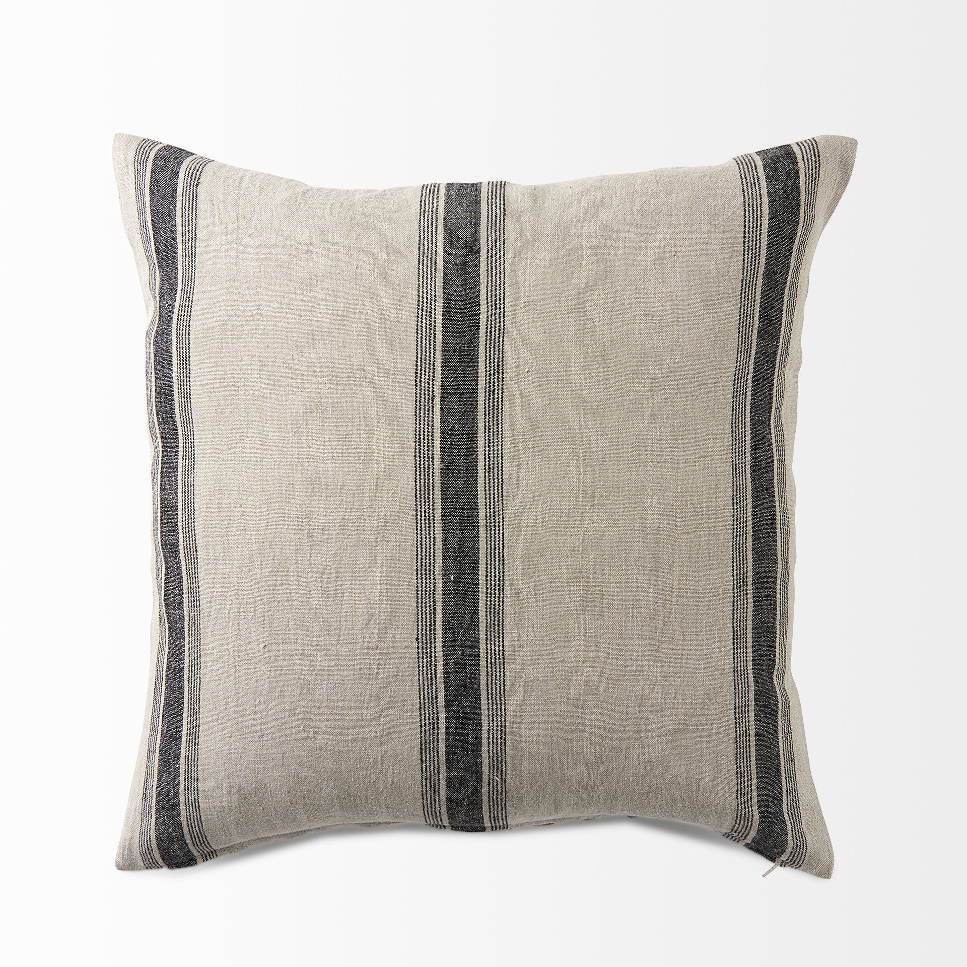 Beige And Black Striped Pillow Cover