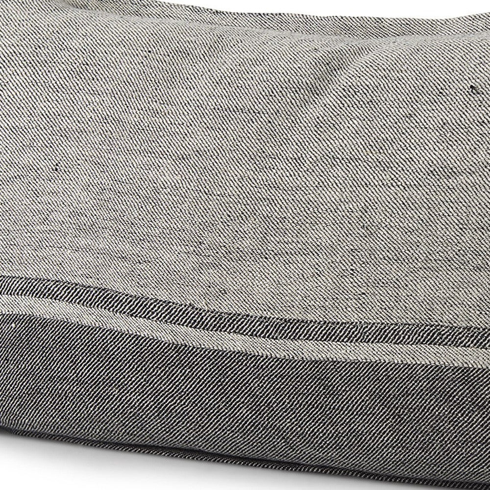 Light And Dark Gray Lumbar Throw Pillow Cover