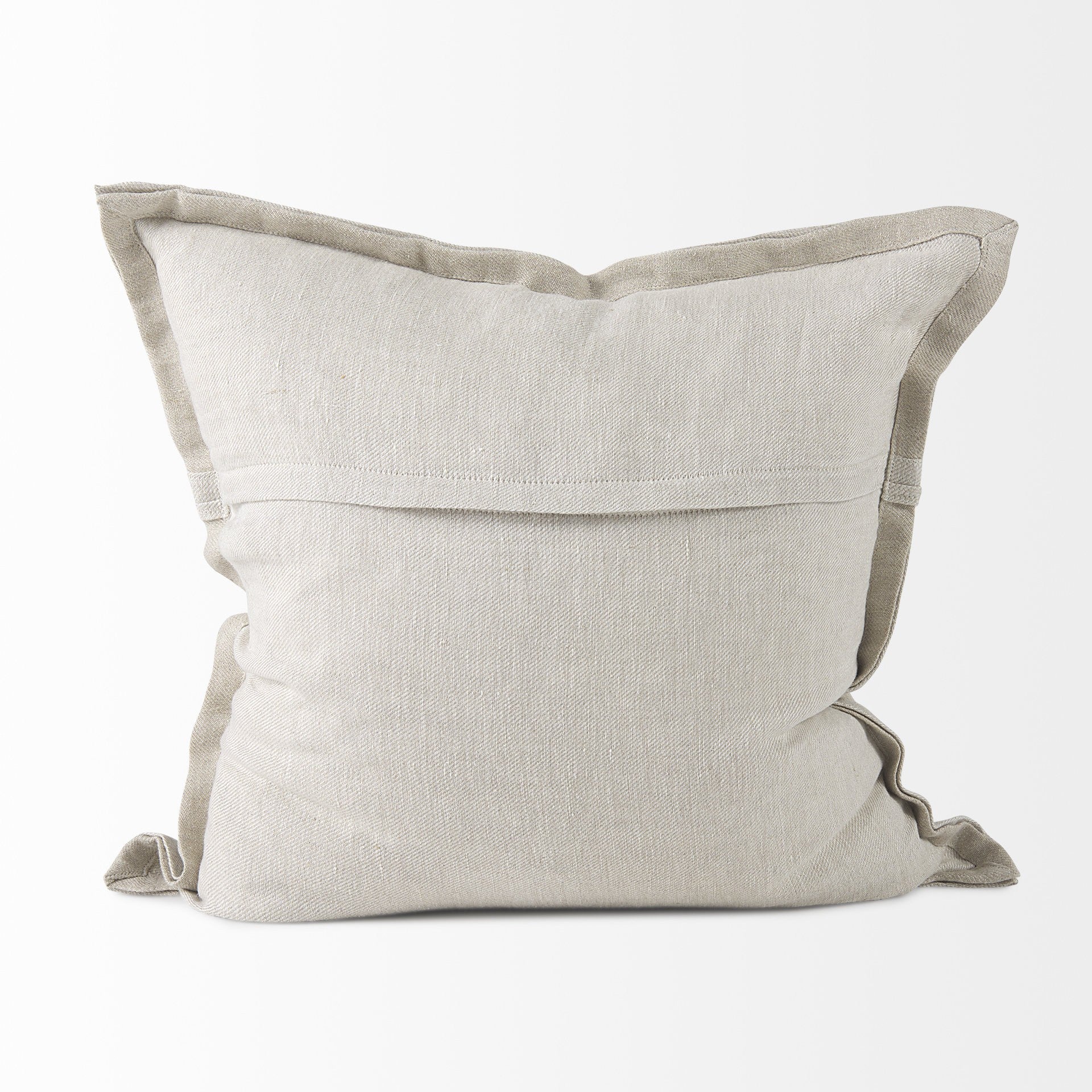 Cream Bordered Pillow Cover