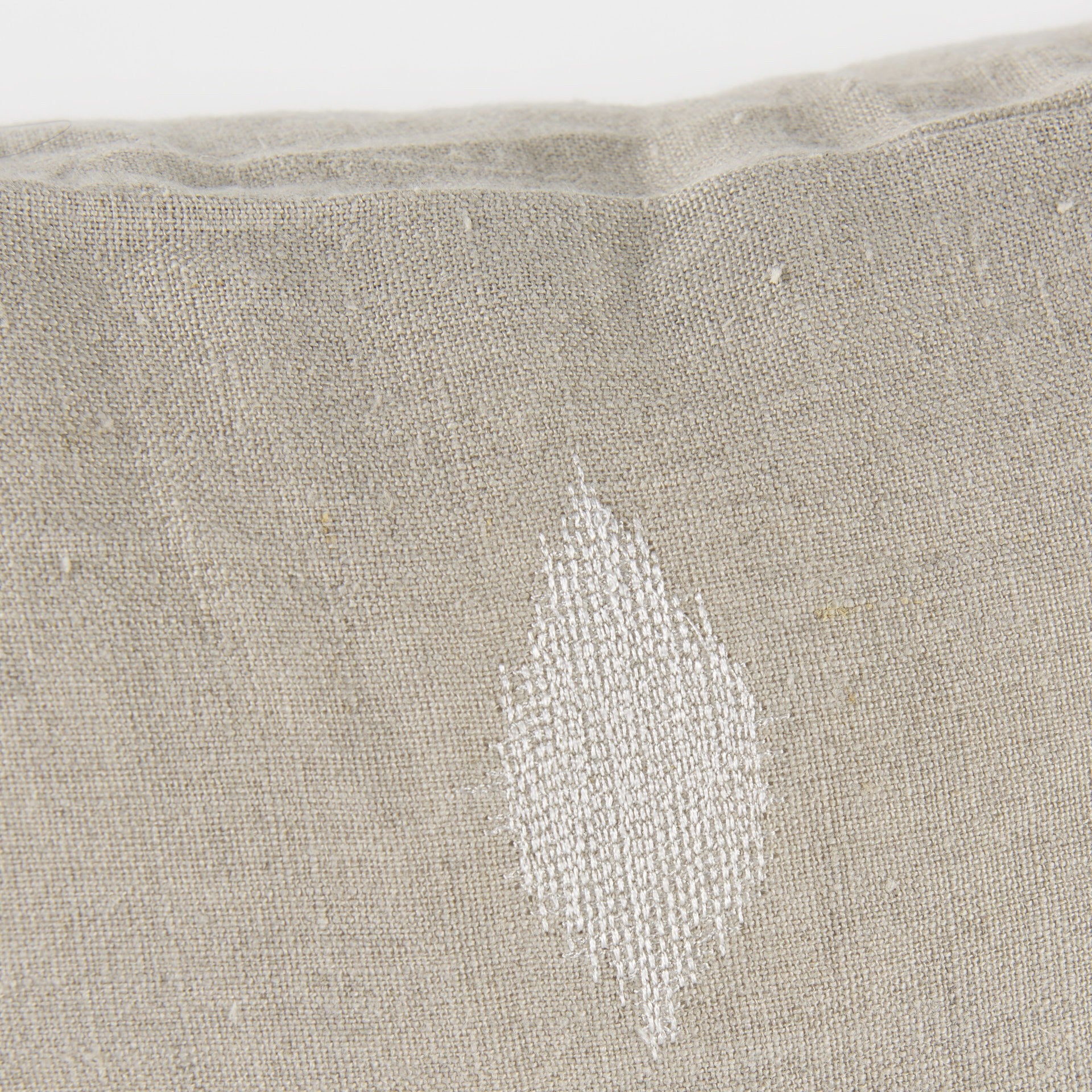 Beige And White Patterned Pillow Cover