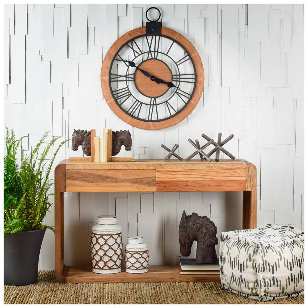 5" Brown Rustic Metal X Decorative Tabletop Sculpture