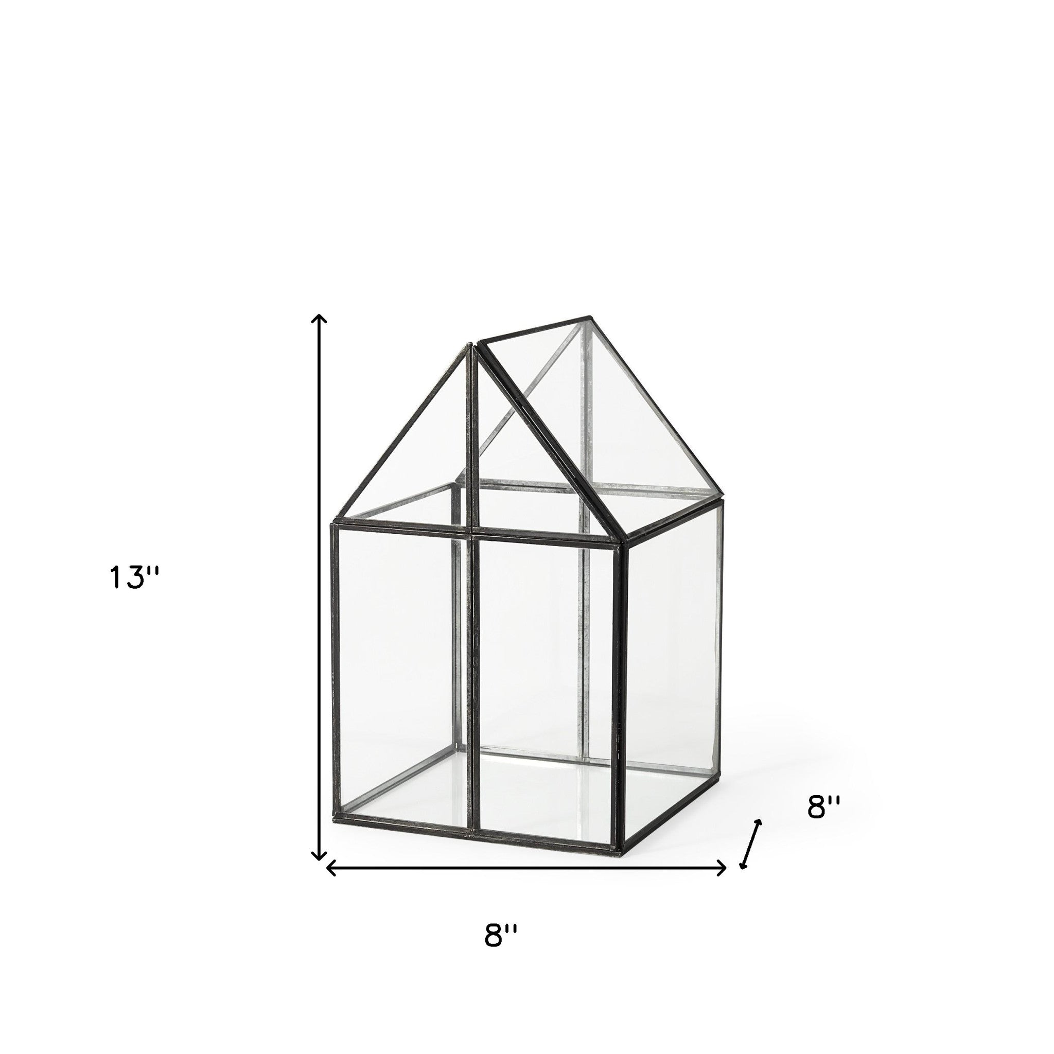 House Shaped Glass Terrarium