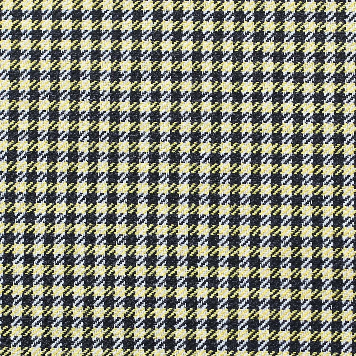 Set Of 2 Yellow Houndstooth Pillow Covers