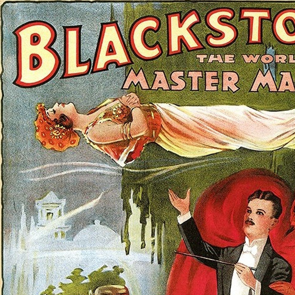 Vintage 1934 Blackstone Magic Unframed Print Wall Art