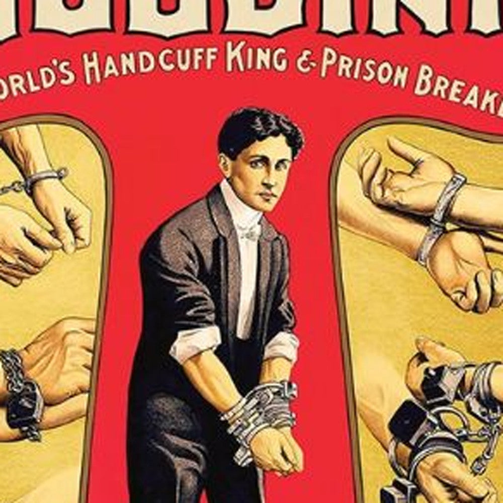 24" X 36" Houdini Handcuff King Vintage Magic Poster Wall Art