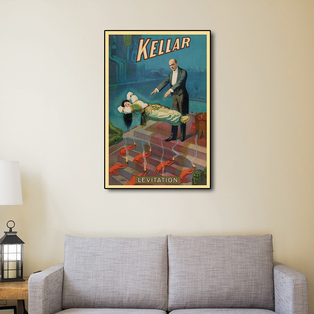 Kellar Levitation Vintage Magic Unframed Print Wall Art