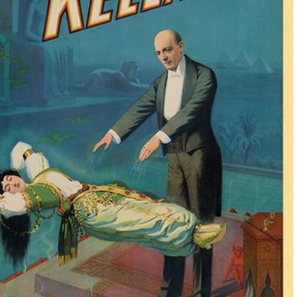 Kellar Levitation Vintage Magic Unframed Print Wall Art