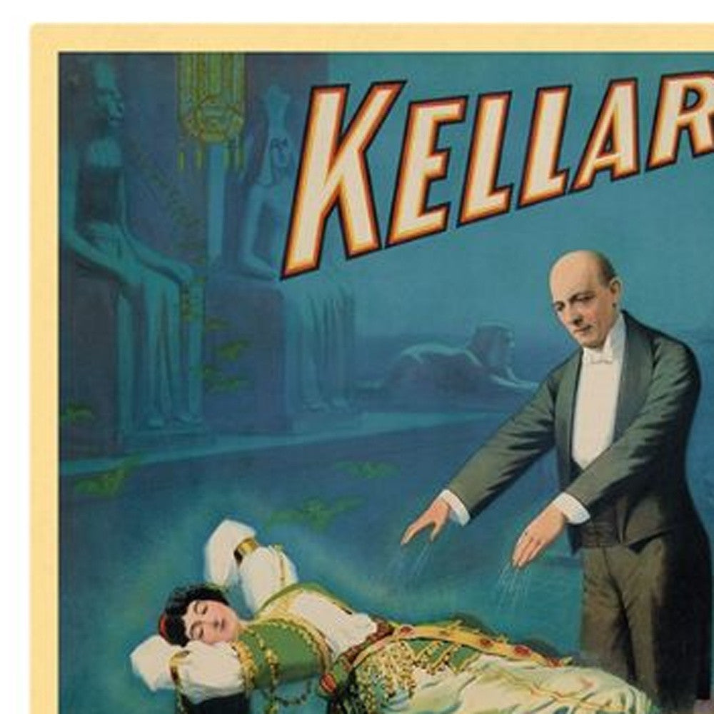 Kellar Levitation Vintage Magic Unframed Print Wall Art