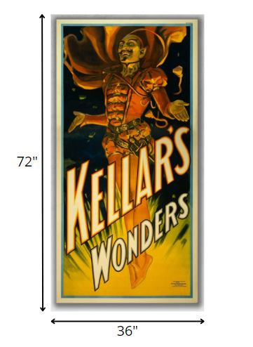 12" X 24" Keller's Wonders Vintage Magic Poster Wall Art