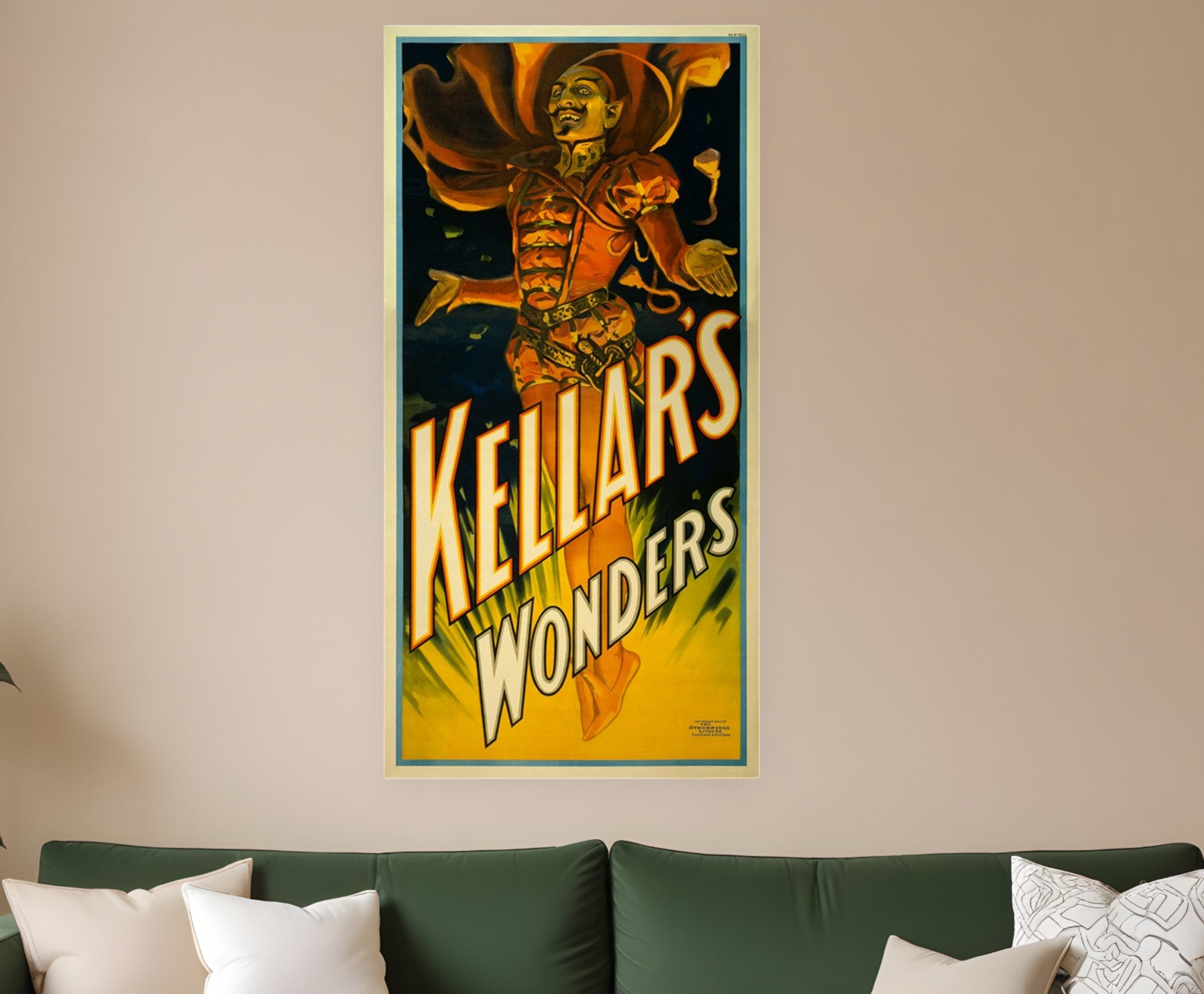 12" X 24" Keller's Wonders Vintage Magic Poster Wall Art