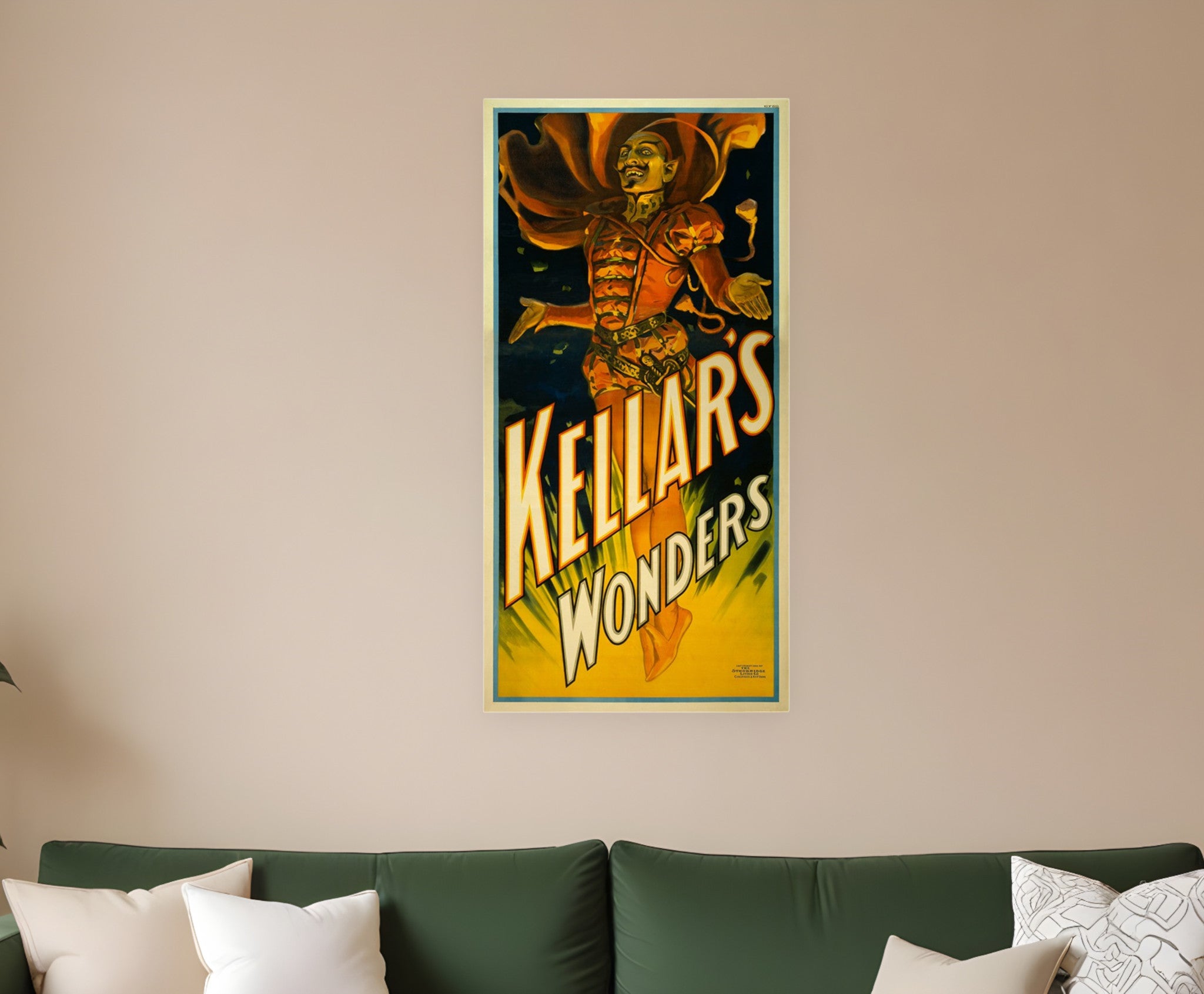 12" X 24" Keller's Wonders Vintage Magic Poster Wall Art