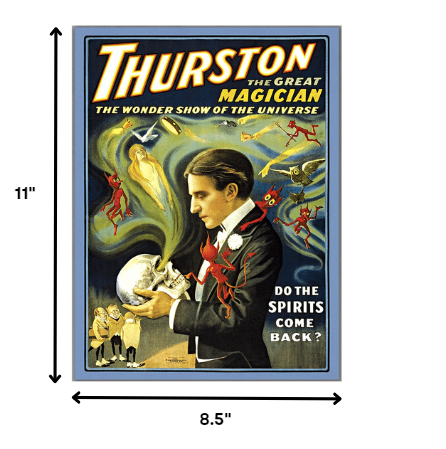 Thurston Spirits Vintage Magic Unframed Print Wall Art