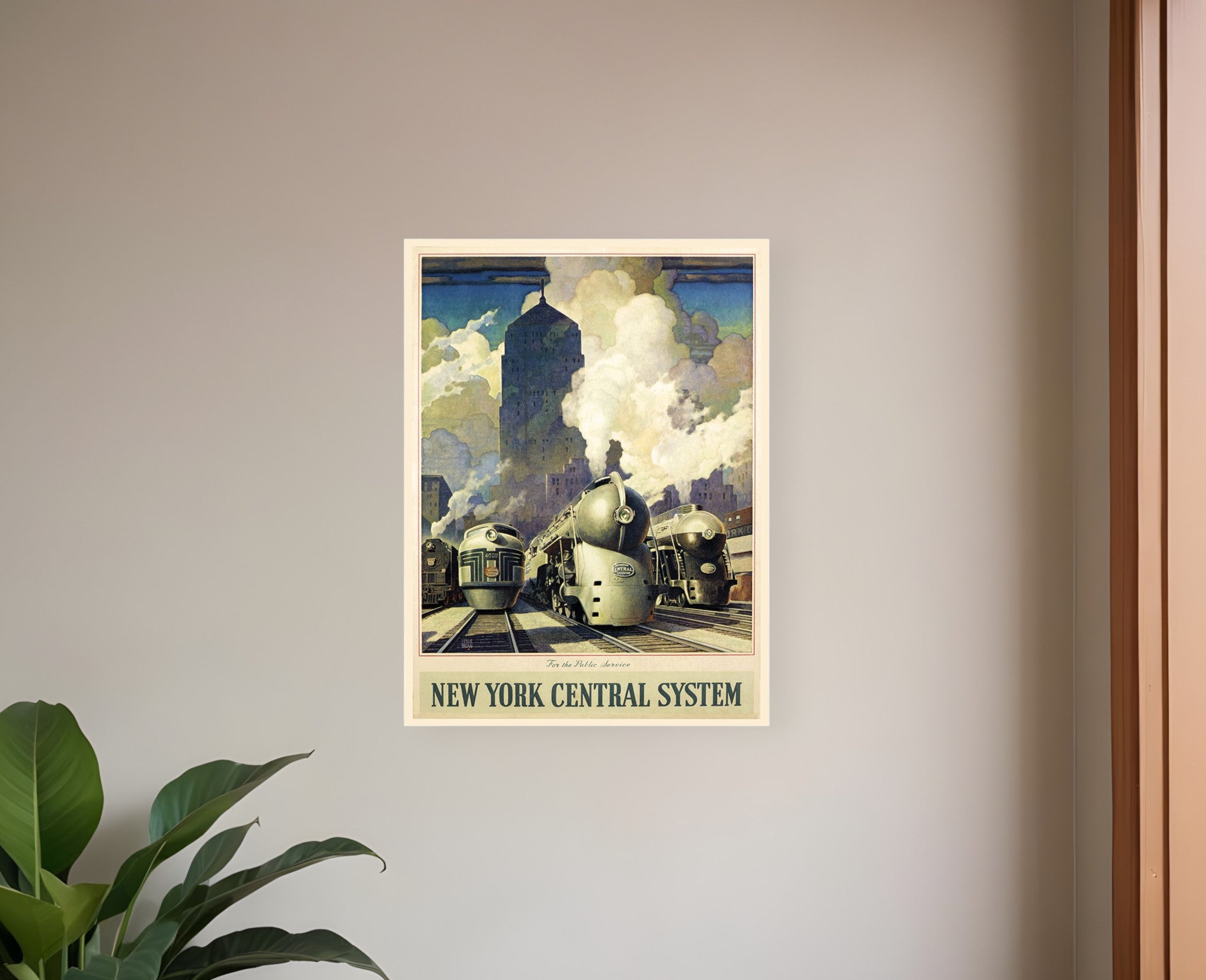 New York Railroad Vintage Travel Unframed Print Wall Art