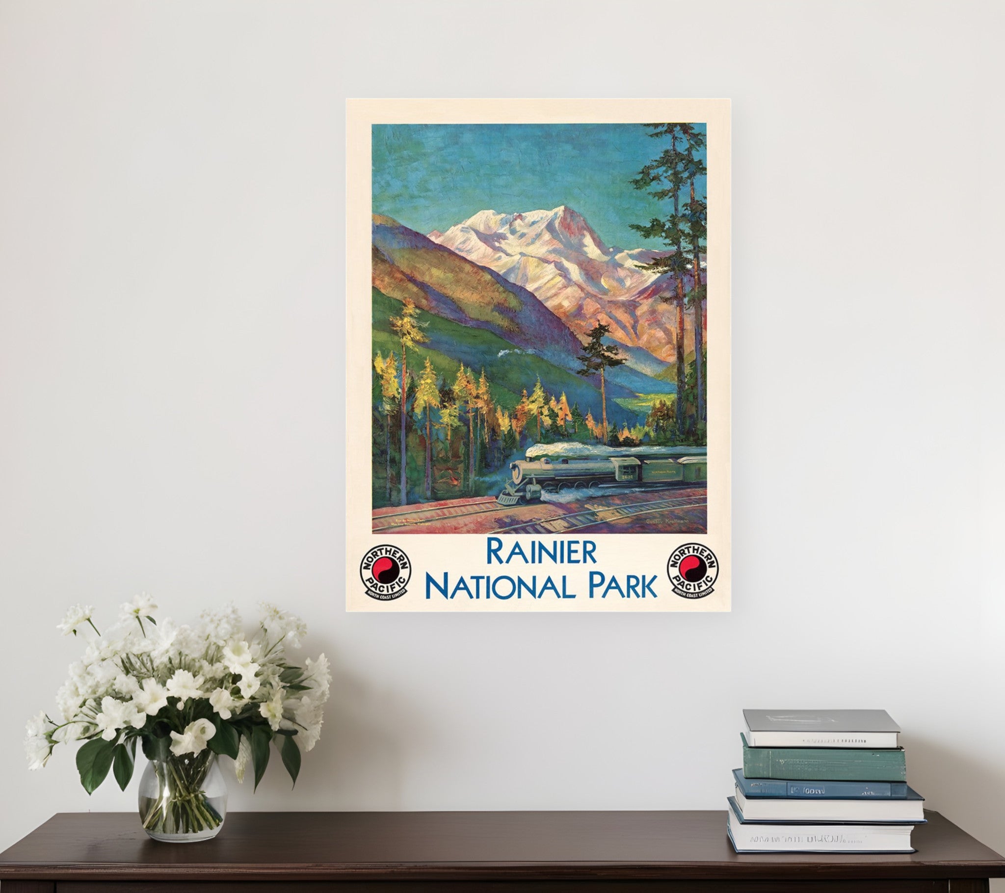 36" X 48" Rainier National Park C1920S Vintage Travel Poster Wall Art