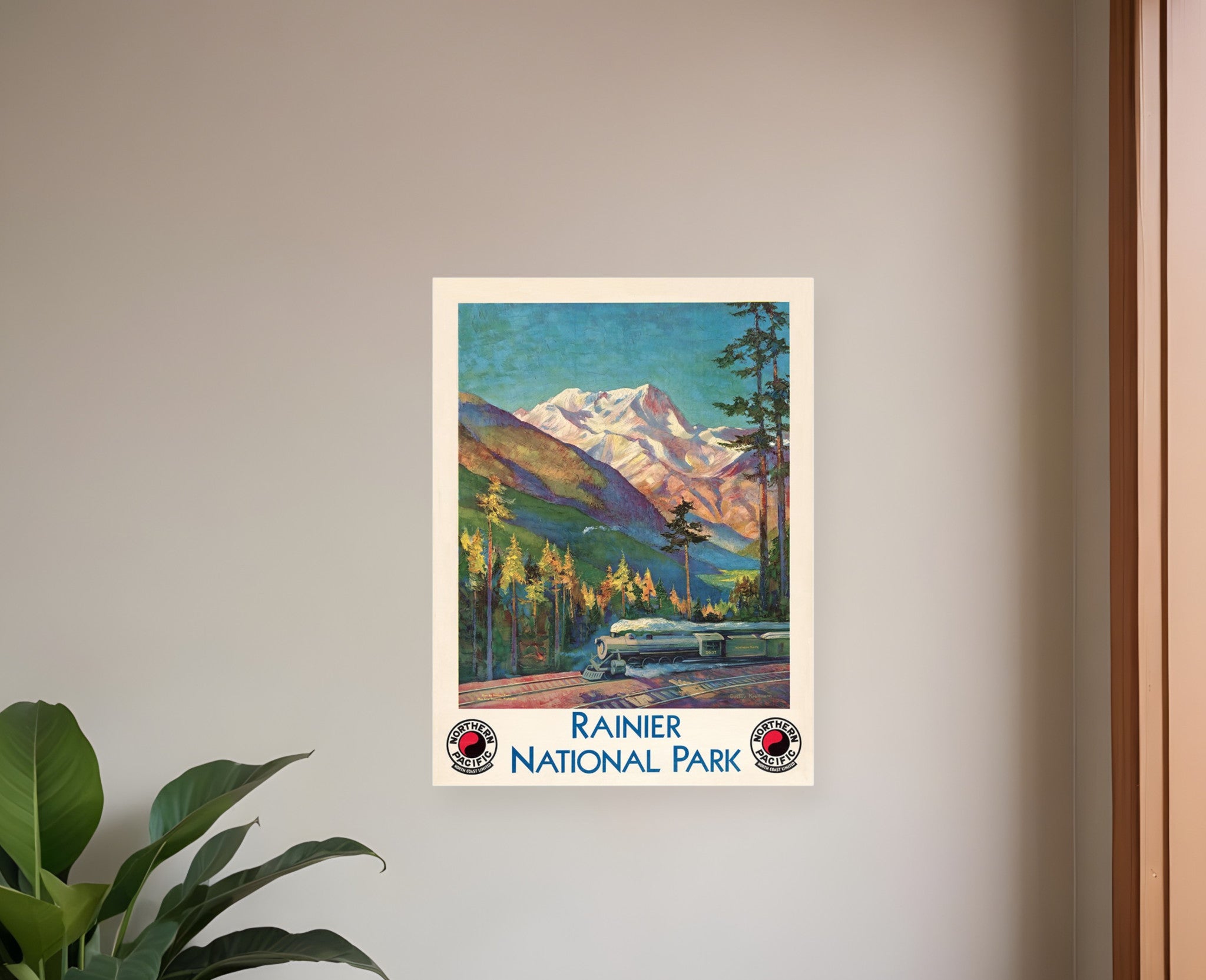 36" X 48" Rainier National Park C1920S Vintage Travel Poster Wall Art