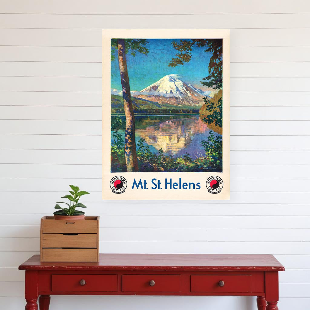 36" X 48" Mt. St. Helens C1920S Vintage Travel Poster Wall Art