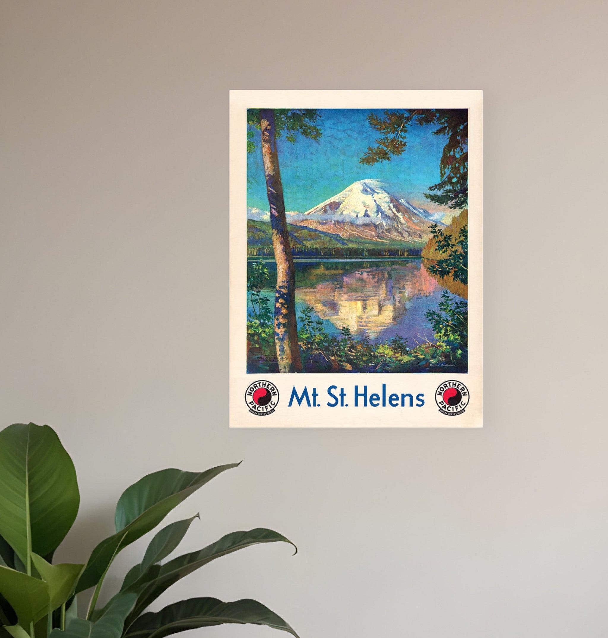 36" X 48" Mt. St. Helens C1920S Vintage Travel Poster Wall Art