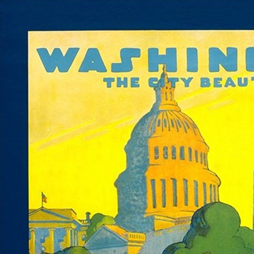 Washington Dc Vintage Travel Unframed Print Wall Art