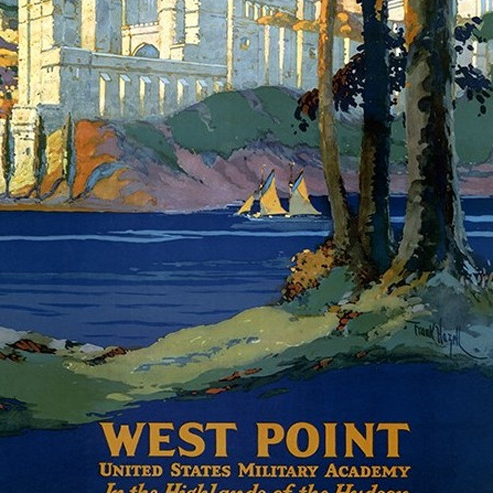 West Point New York Vintage Travel Unframed Print Wall Art