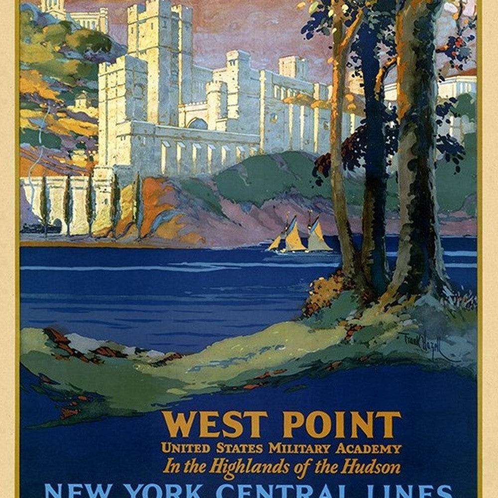 West Point New York Vintage Travel Unframed Print Wall Art