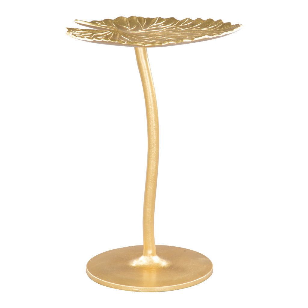 22" Gold Aluminum End Table