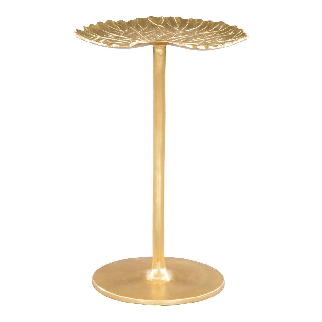 22" Gold Aluminum End Table