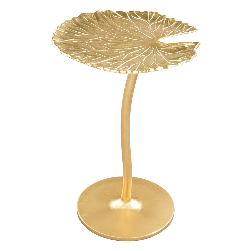 22" Gold Aluminum End Table