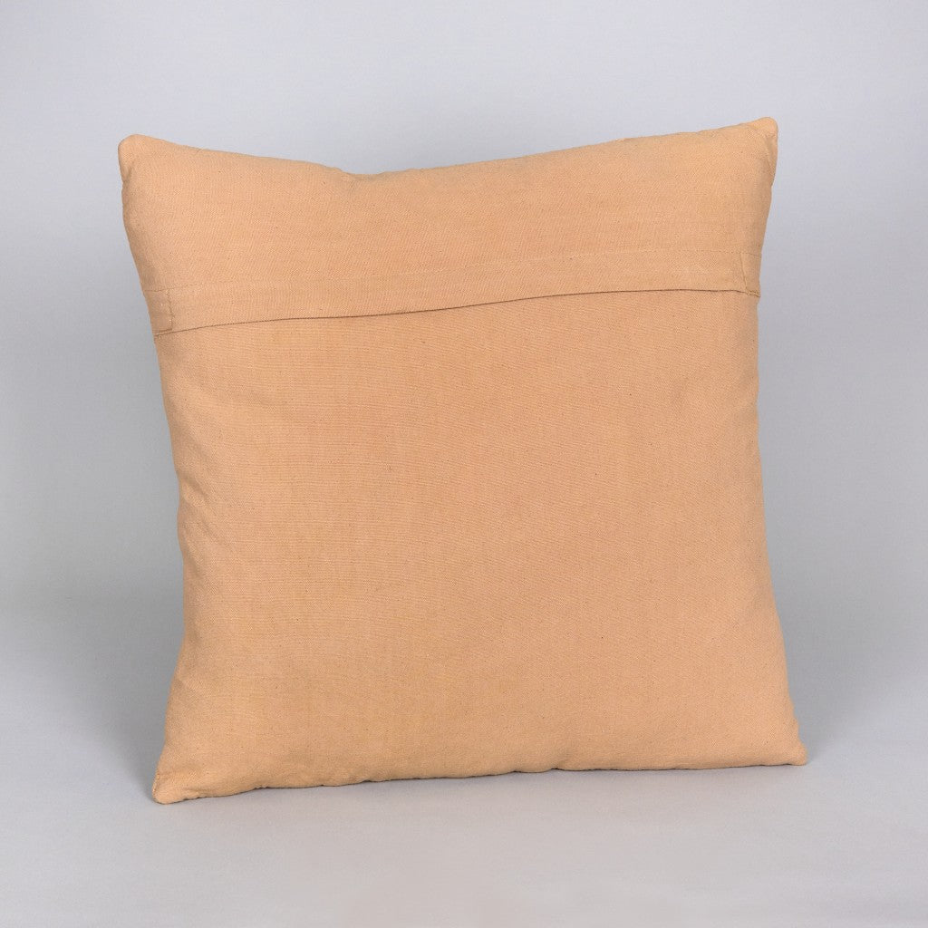 Pale Natural Textured Weave Throw Pillow